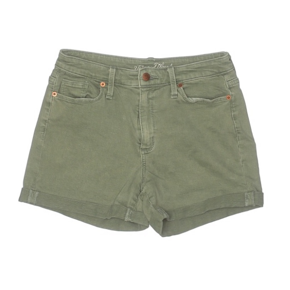Olive Cuffed Shorts